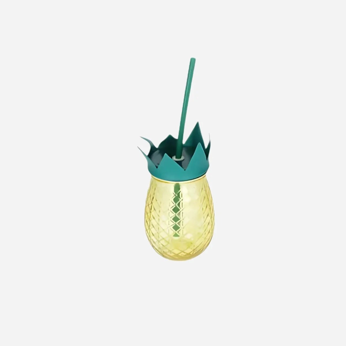 Jar W Lid And Straw Glass Pineapple Shap – Flying Tiger Copenhagen