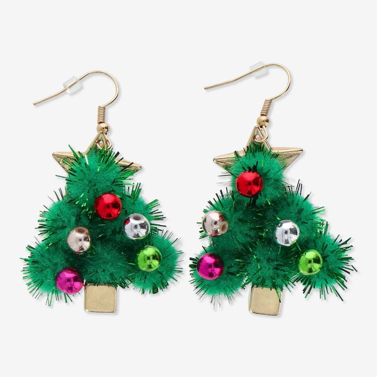 Green Christmas tree Earrings Green Christmas tree Earrings