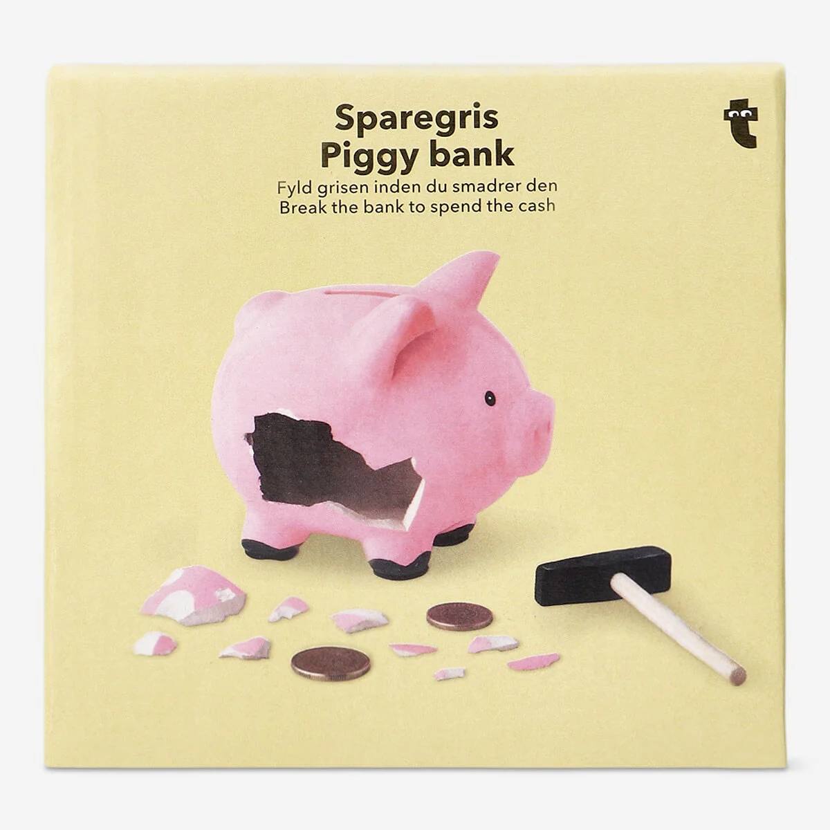 Pig Bank With Hammer