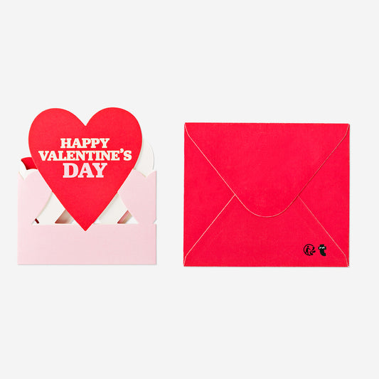 Card  Hearts Pop Up Valentines (In)