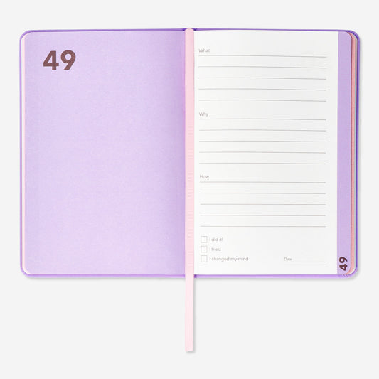 Journal 100 Things Purple