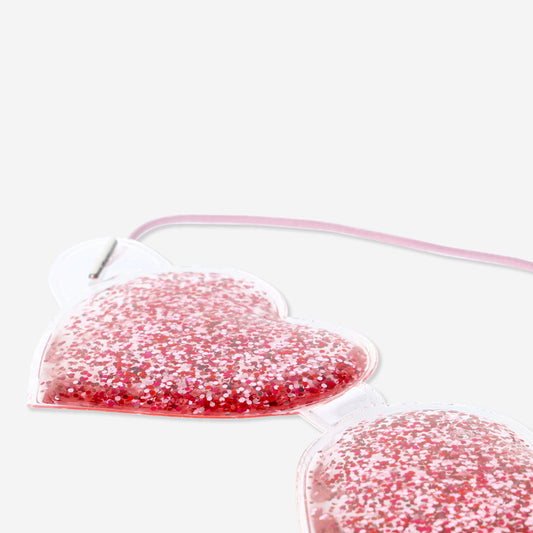 Cooling Eye Mask W Hearts With Glitter