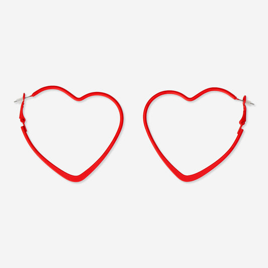 Earrings Hoop Small Heart