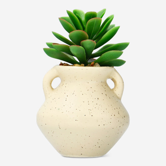 Artifical Plant In Ceramic Pot Ivory