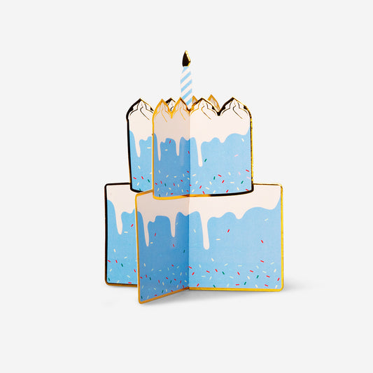 Card As Fold Out Birthday Cake (In)