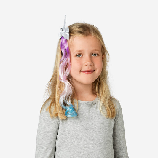 Hair Clip With Hair Unicorn