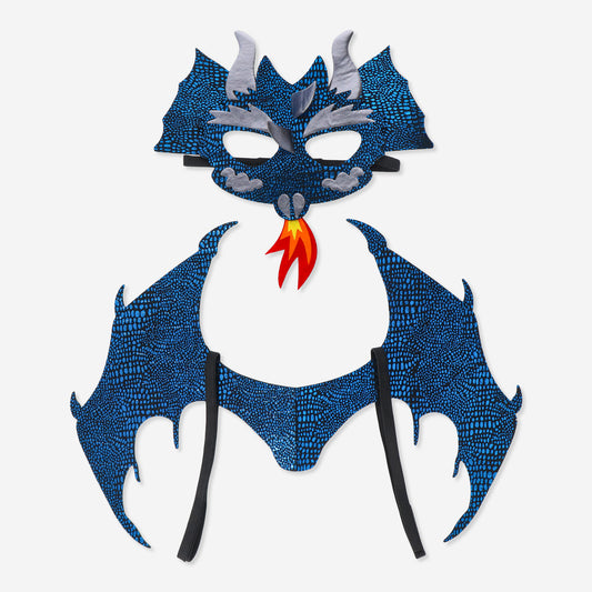 Dress Up Mask And Wings Dragon 4-8 Years