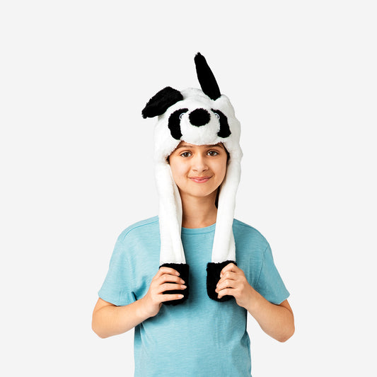 Hat With Moving Ears Panda Kids