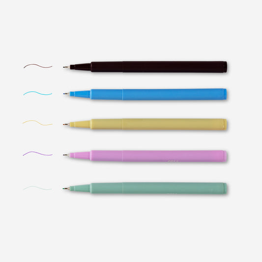 Pens Drawing 5 Pcs 0,4Mm Tip Size Colors