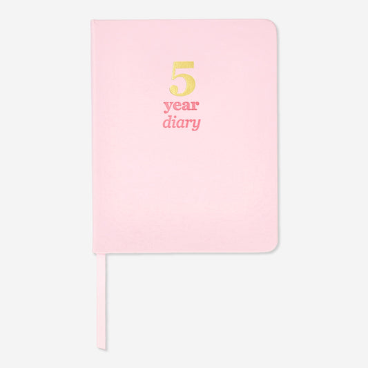 Journal 5 Year Diary Pink