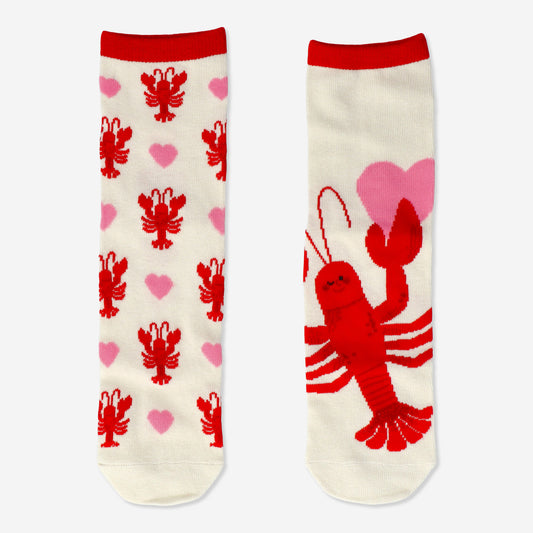 Socks Off White W Lobsters 36/38