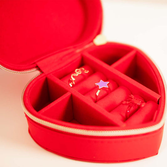 Jewelry Case As Heart Lrg Recycle Pu(In)