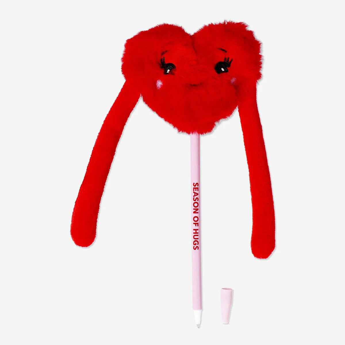 Pen Red Heart Pom Pom W. Hands