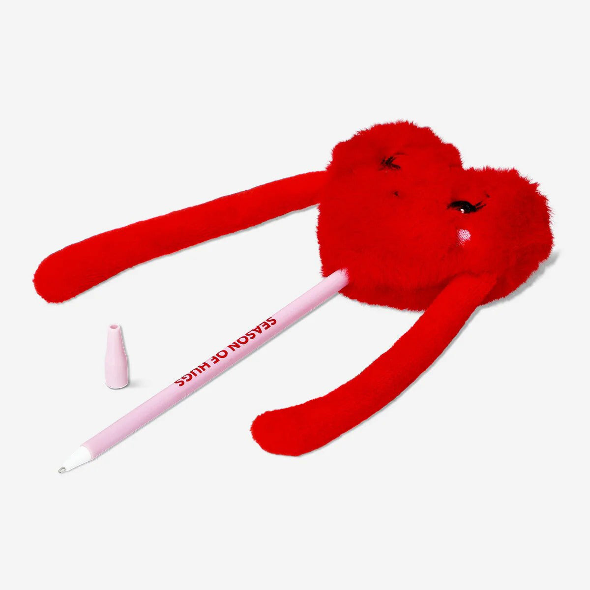 Pen Red Heart Pom Pom W. Hands