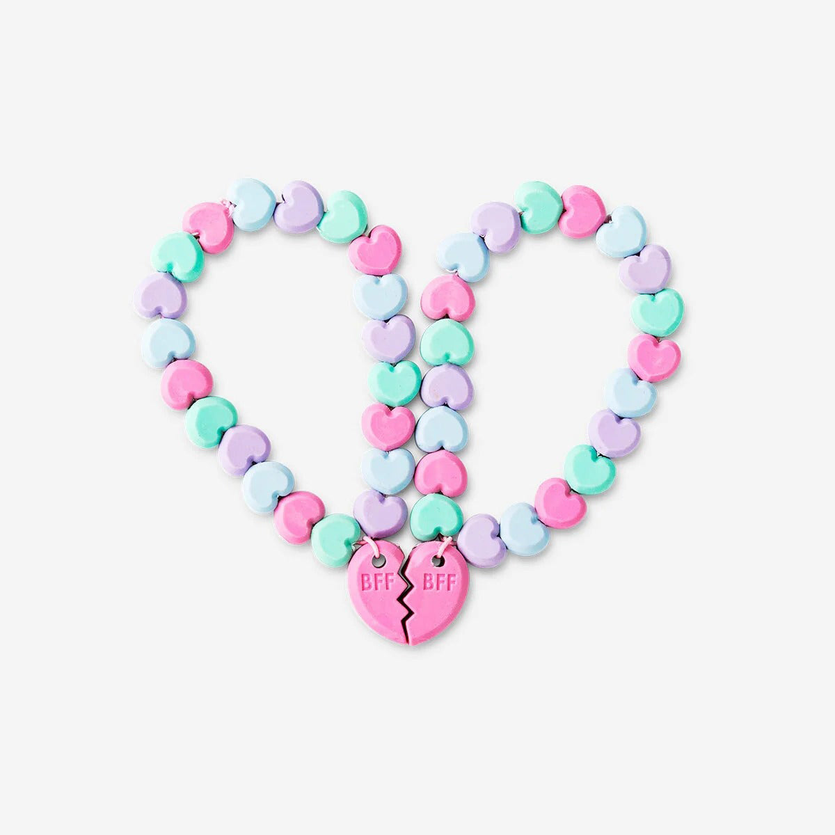 Erasers Bracelet Connected Heart 2Pcs