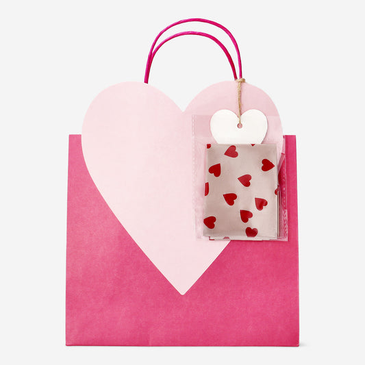 Gift Bag Heart 25 X 22 Cm