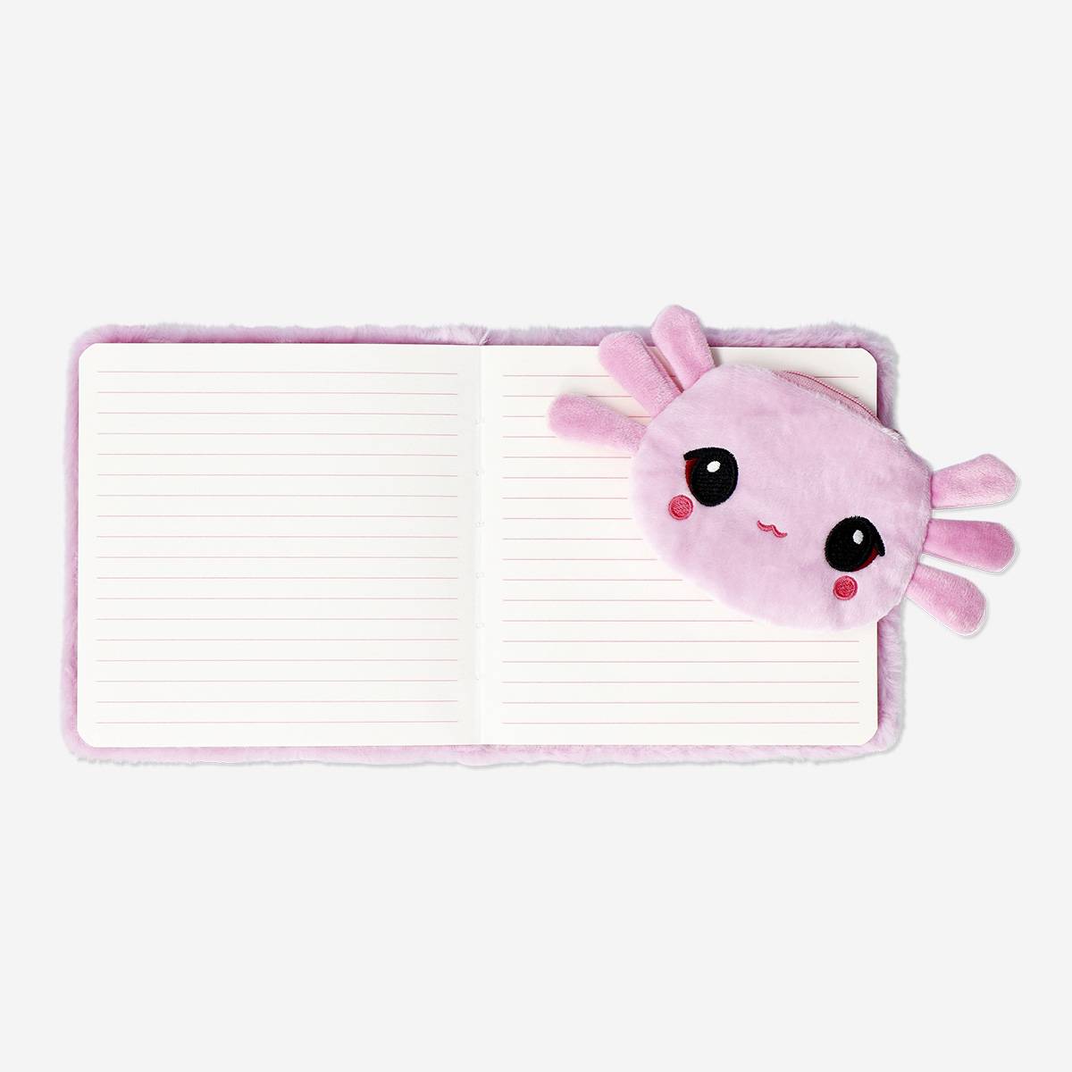 Notebook Plush Axolotl