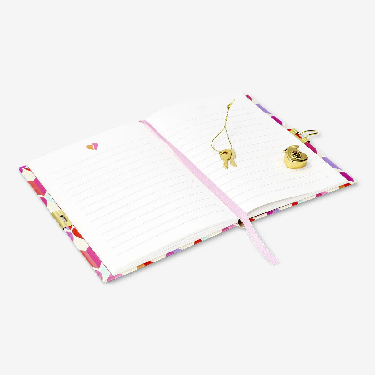 Notebook W. Lock Split Heart