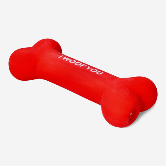 Dog Toy Bone I Woof You