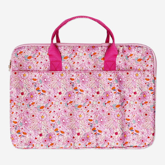 Laptop Bag 15''  Flowerprint Pink