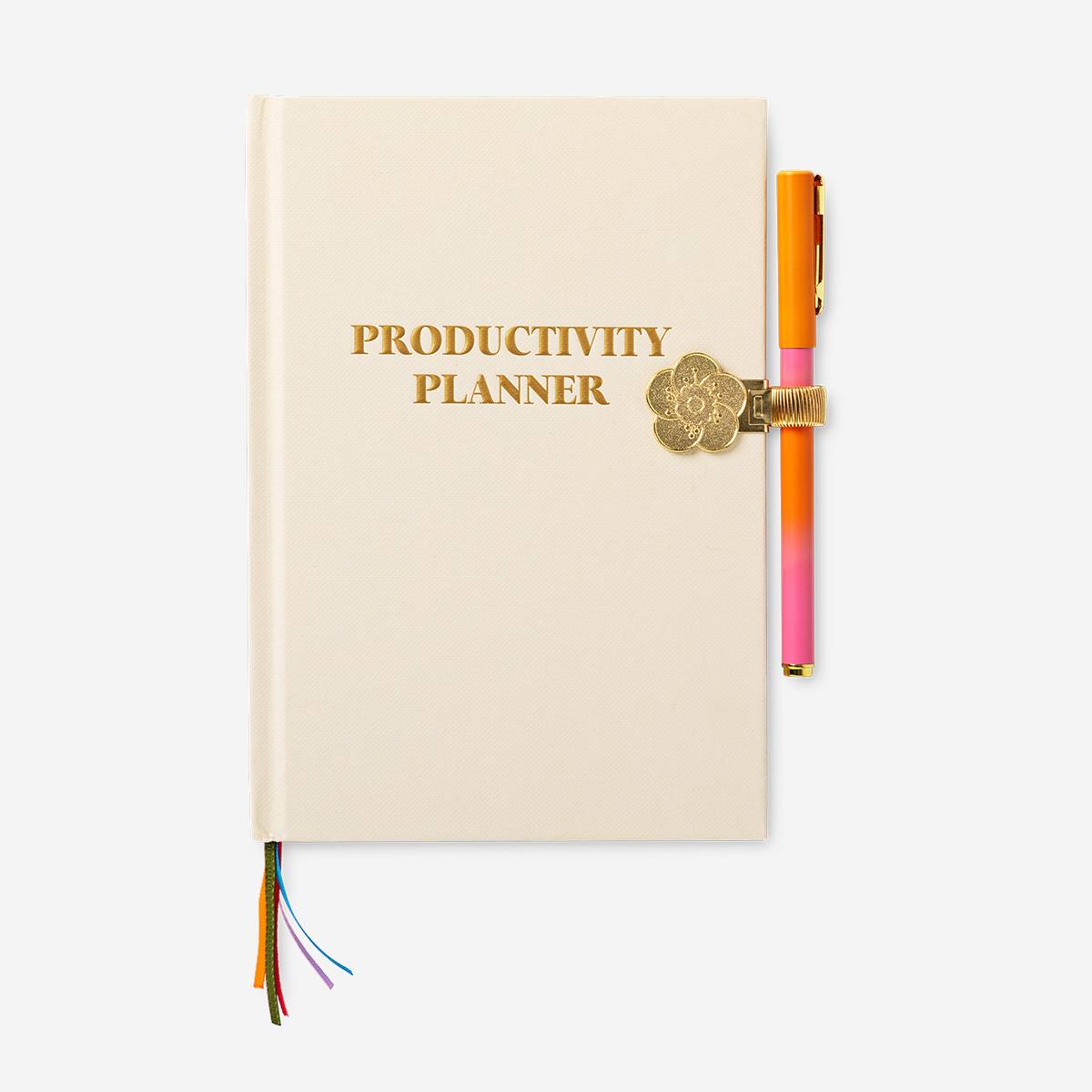 Pen Loop Flower Gold Metal