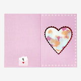 Card W Envelope Hearts Confetti In A Jar