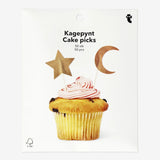 Flag For Cake As Stars And Moons 50 Pcs