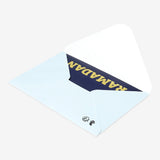 Card W Envelope Ramadan Blue