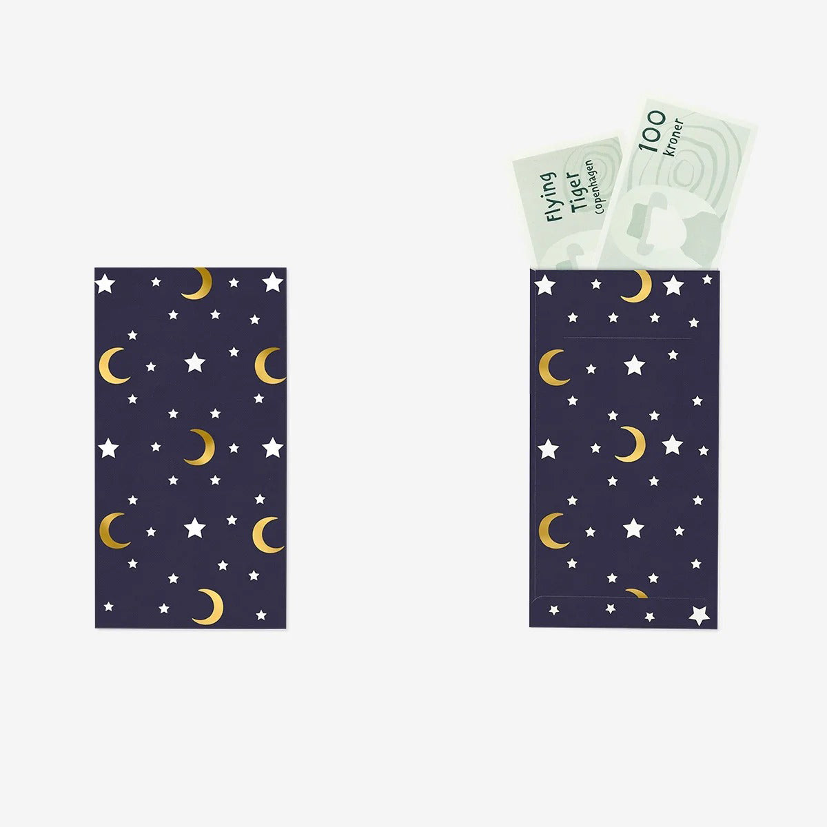 Card Pocket Aop Stars Blue