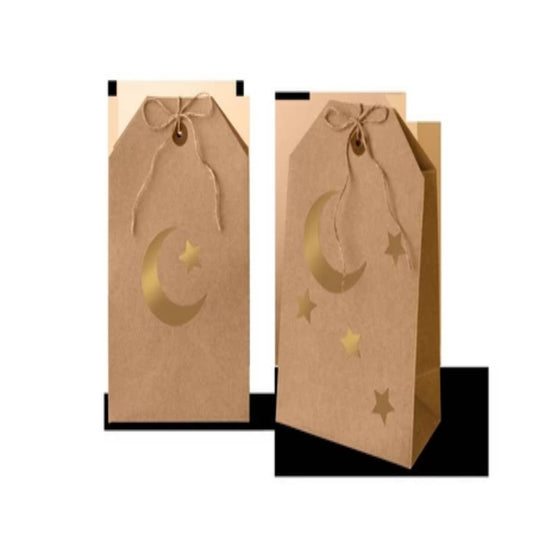 Snack Bags W. Gold Sticker 4 Pcs