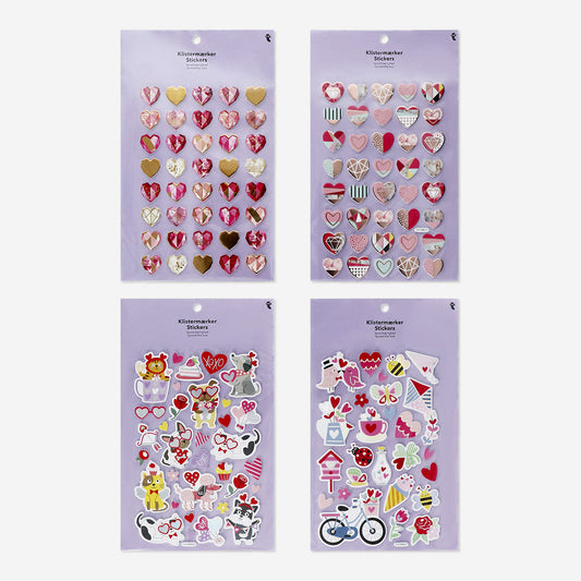 Puffy Stickers Valentines Day Assorted