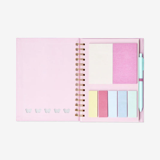 Notebook W. Spiral Sticky Tabs And Pen