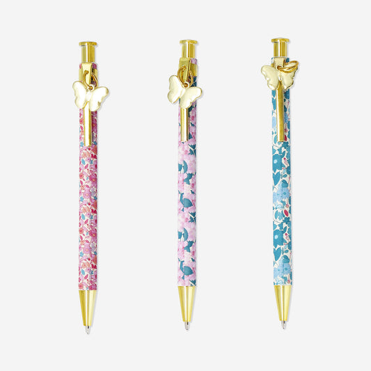 Ballpoint Pen 3 Pcs W Butterfly (In)