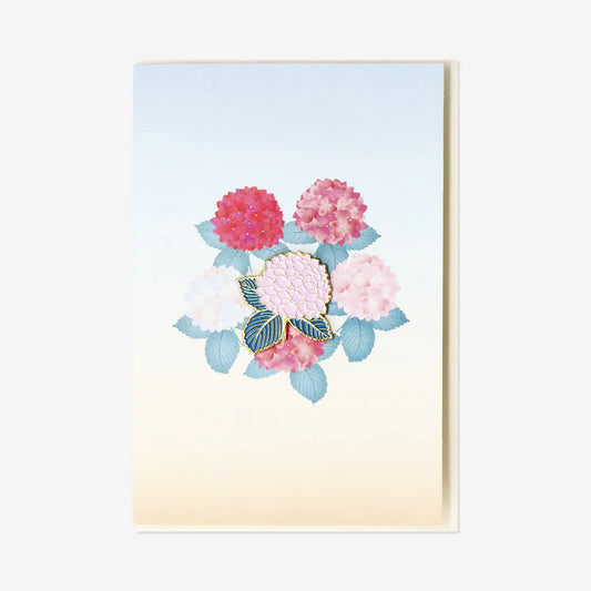 Card W Envelope Flower Pin (In)