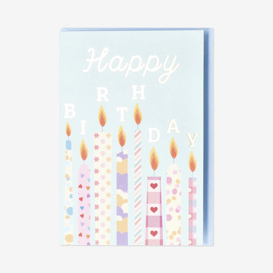 Card W Envelope Candles  (In)