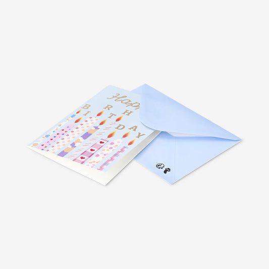 Card W Envelope Candles  (In)