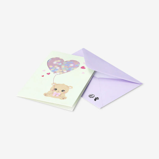 Card W Envelope Teddy Bear (In)