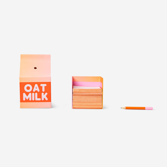 Notepad Milk Carton W. Pencil