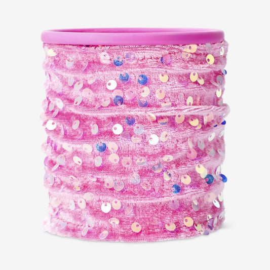 Pen Holder Metal W. Sequins Sleeve