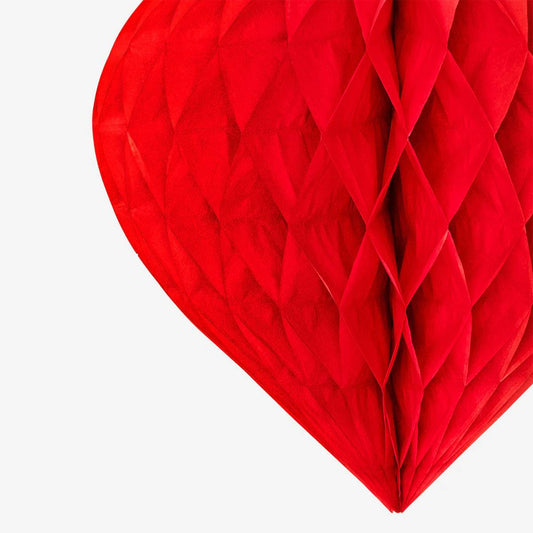 Hanging Deco Heart Large Honeycomb 30Cm