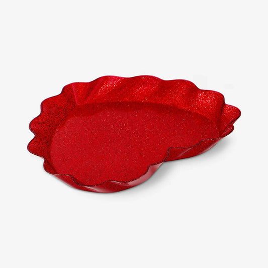 Plate Plastic Heart Shape 20Cm