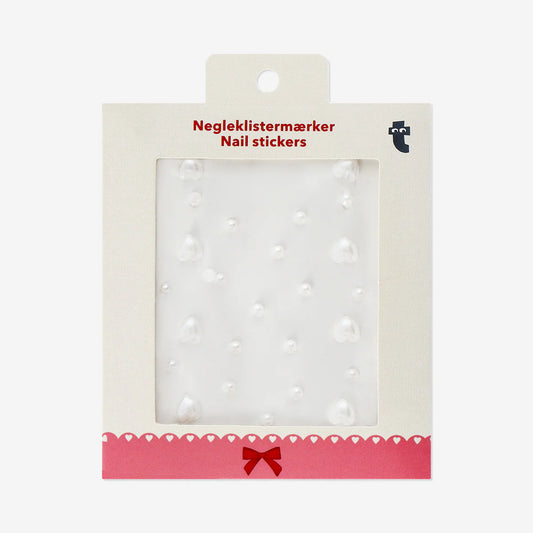 Nail Stickers Pearl Hearts (In)