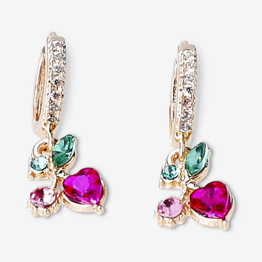 Earrings Gold Cherry