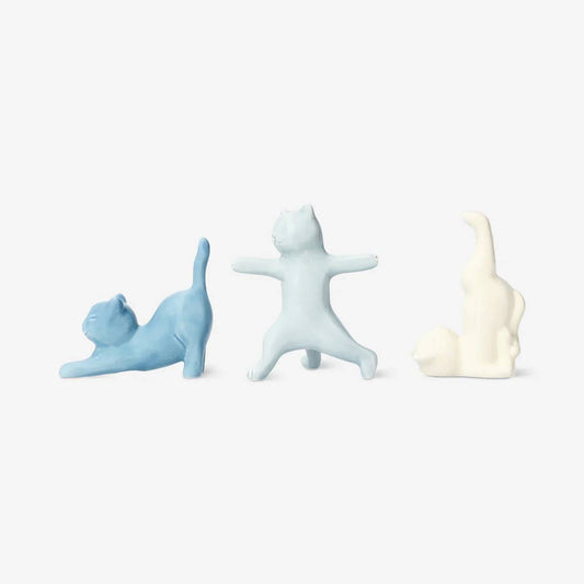 Jewerly Holder As Cat Ceramic 3P Set(In)