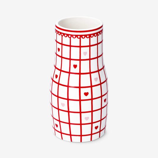 Vase Ceramic W. Hearts