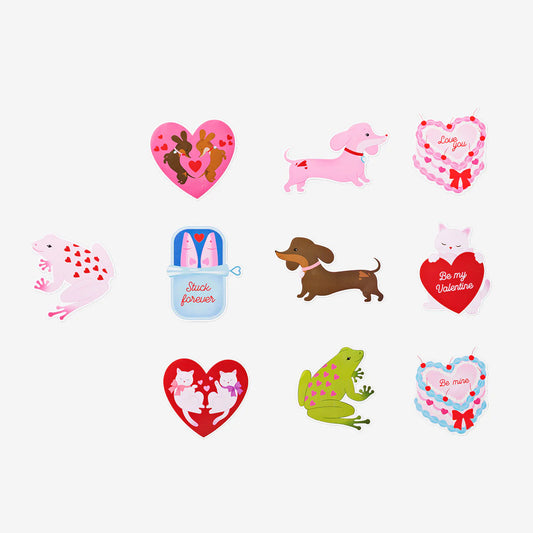 Sticker Single Large Valentines Characte