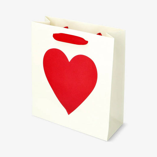 Gift Bag Heart 25 X 22 Cm