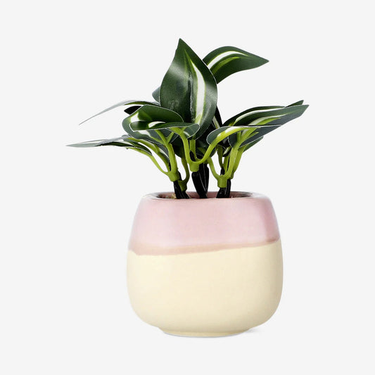Artifical Plant In Pot Pink