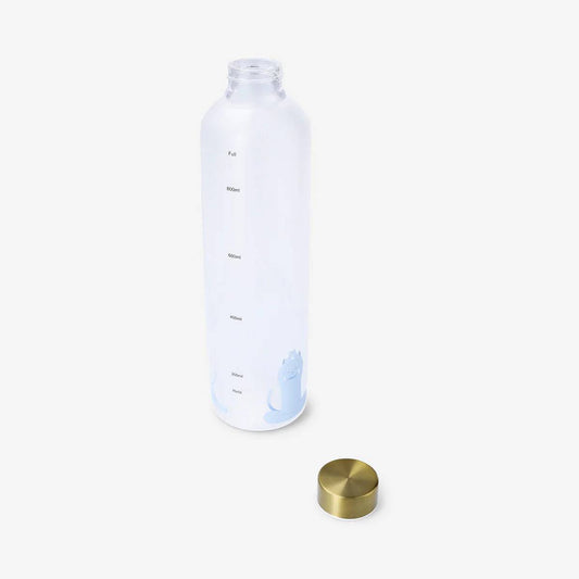 Bottle 1000Ml Frosted Glass With Gld Li