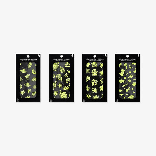 Sticker Sheet Glow In Dark Assorted(In)